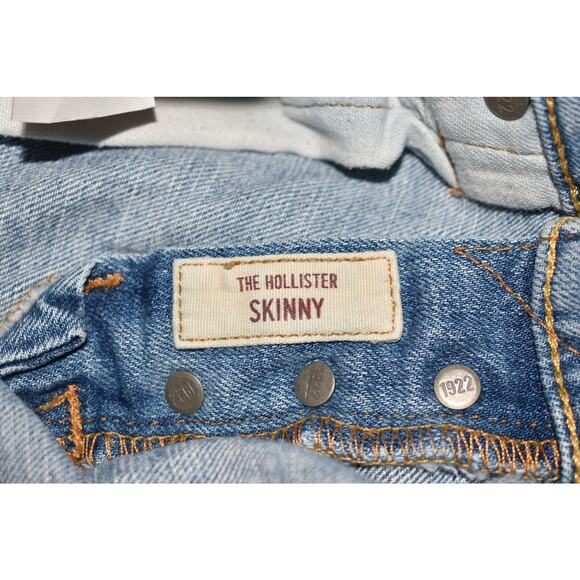 HOLLISTER $75 Light Wash‎ Stretch Denim 5-Pocket Skinny Jean Men's 31 - Picture 5 of 5